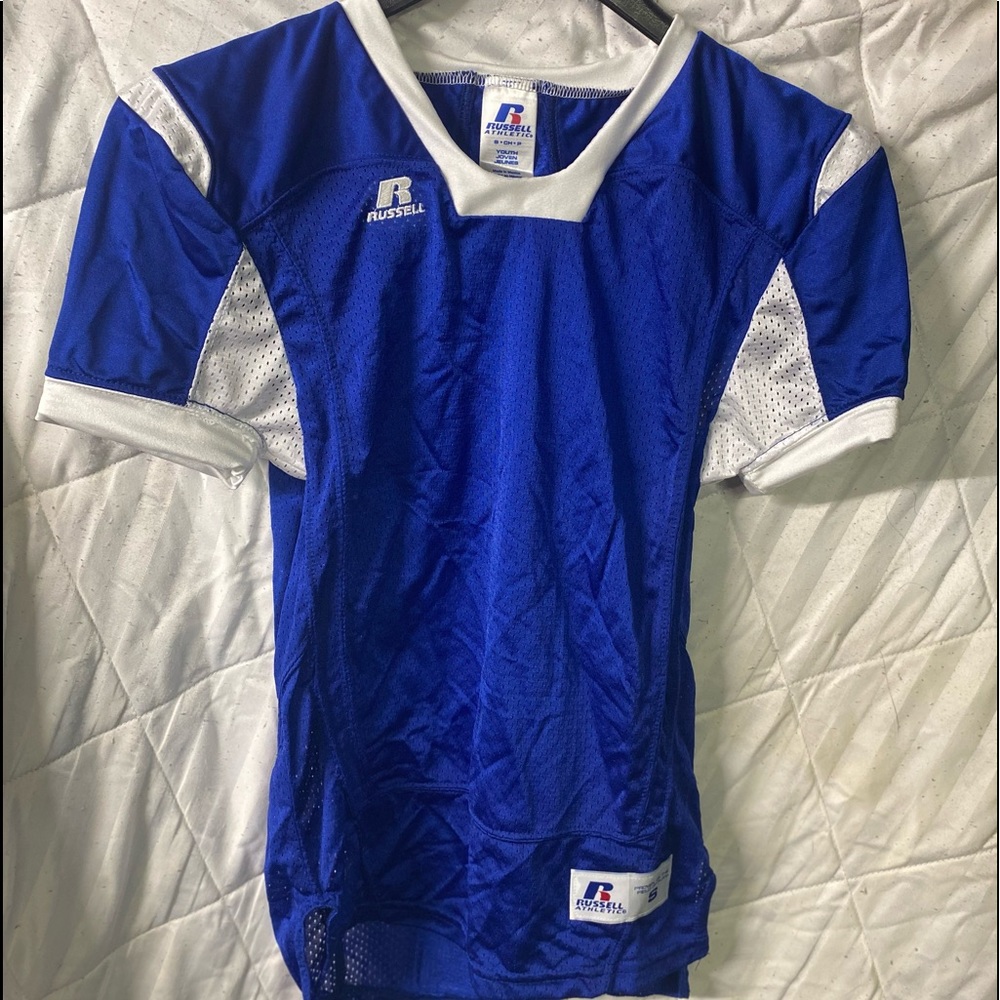 Russell Athletic Royal Blue Youth Small Football Jersey